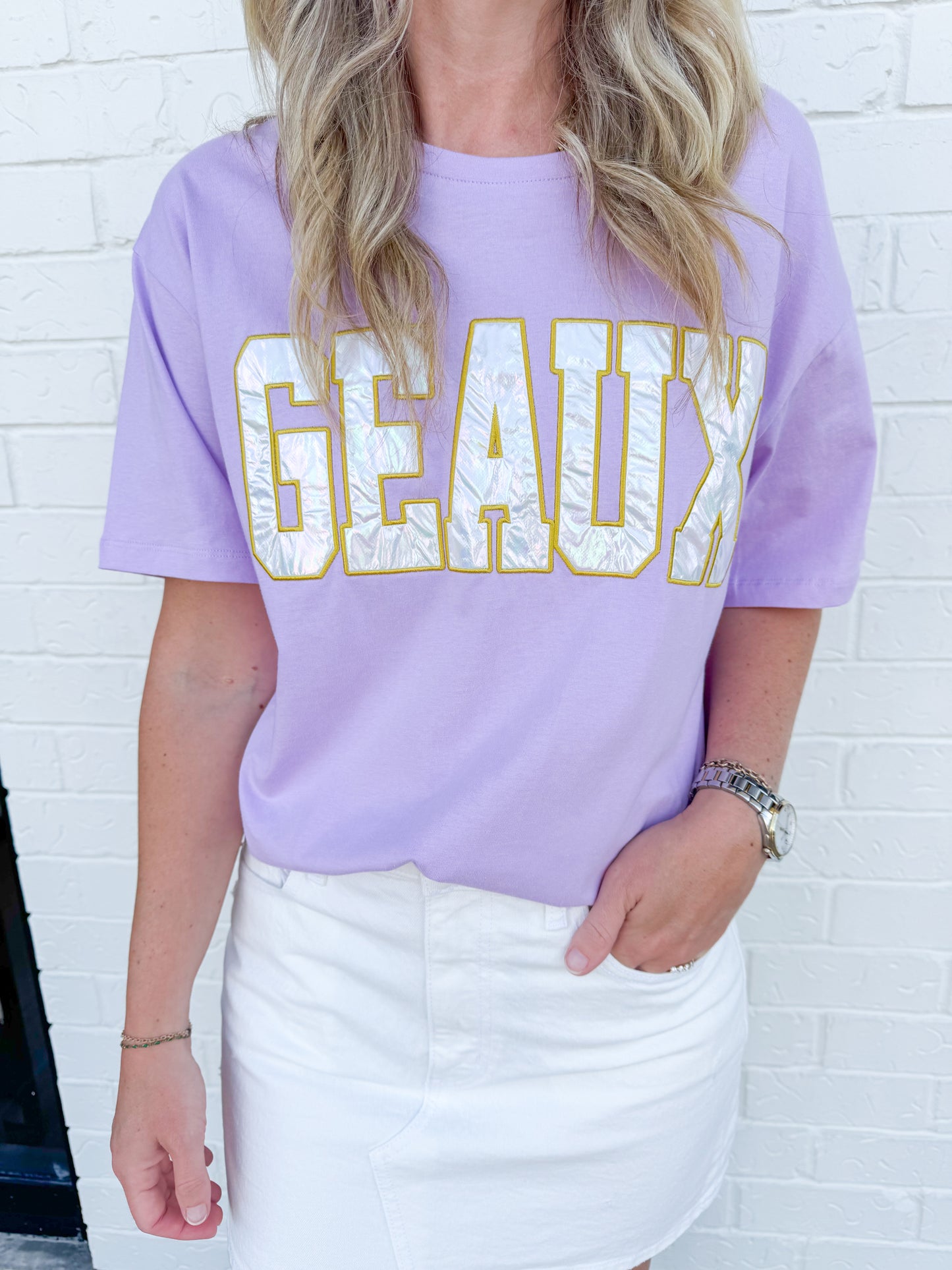 The Geaux Varsity Boyfriend Tee