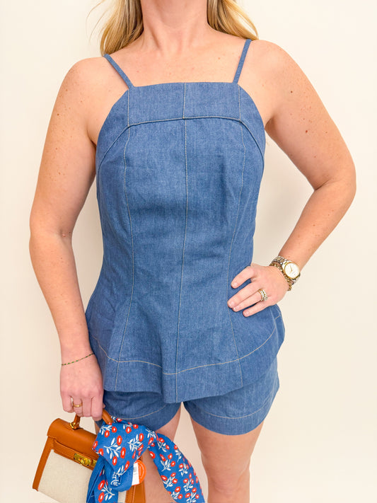Fort Worth Denim Tank & Short Set