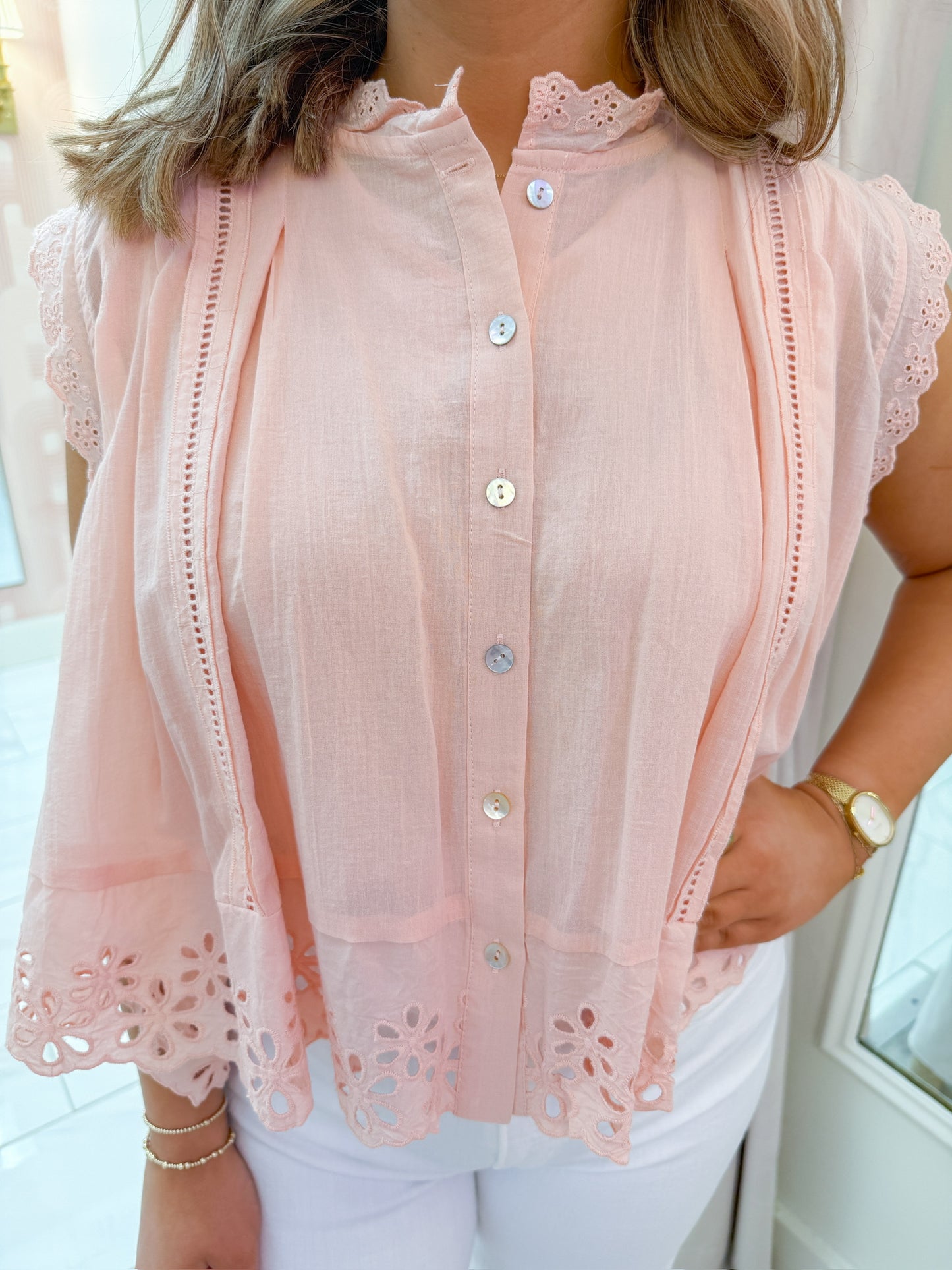 Safe Haven Pleated Blouse