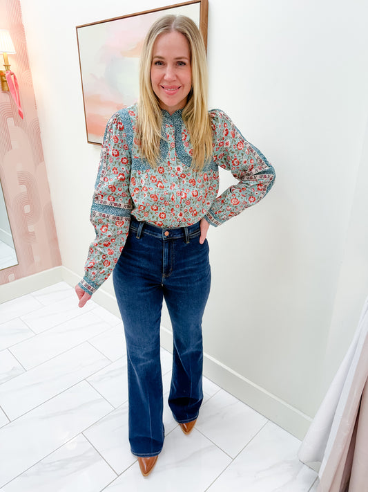 Winslow Floral Button Blouse