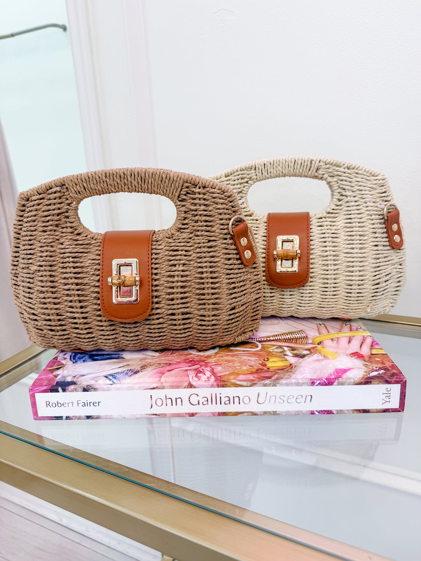 Cecilia Coast Straw Handbag