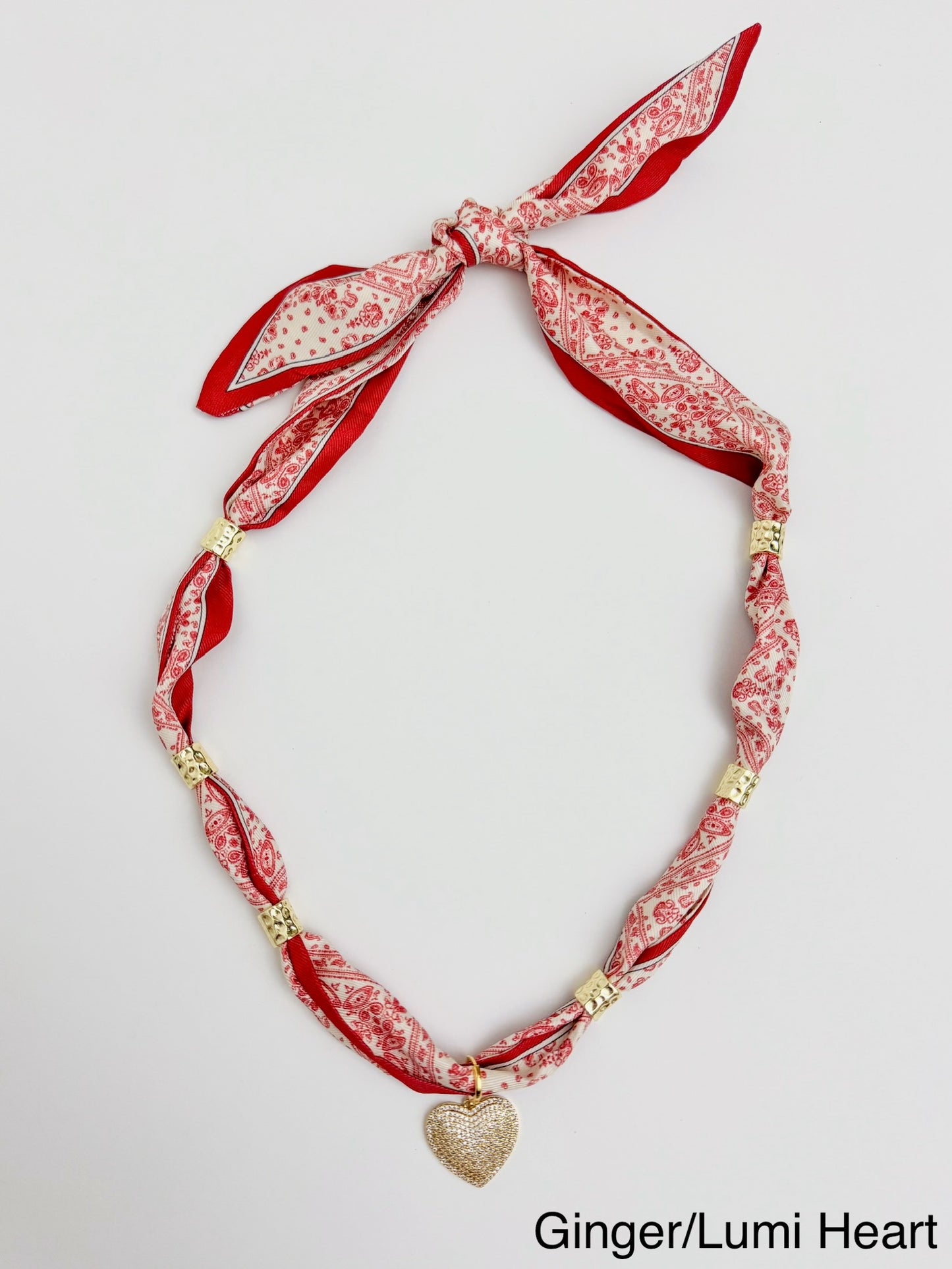 New Gold Spacer Scarf Necklace