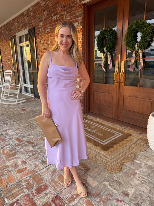 Violet Dreams Midi Dress