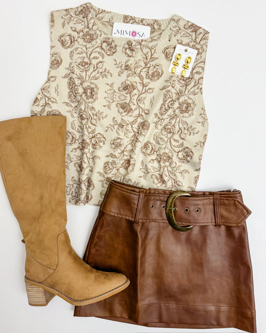 Drift Rose Sweater Vest Top