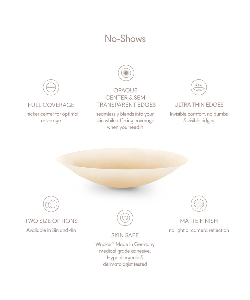 No Show Nip Covers 4in