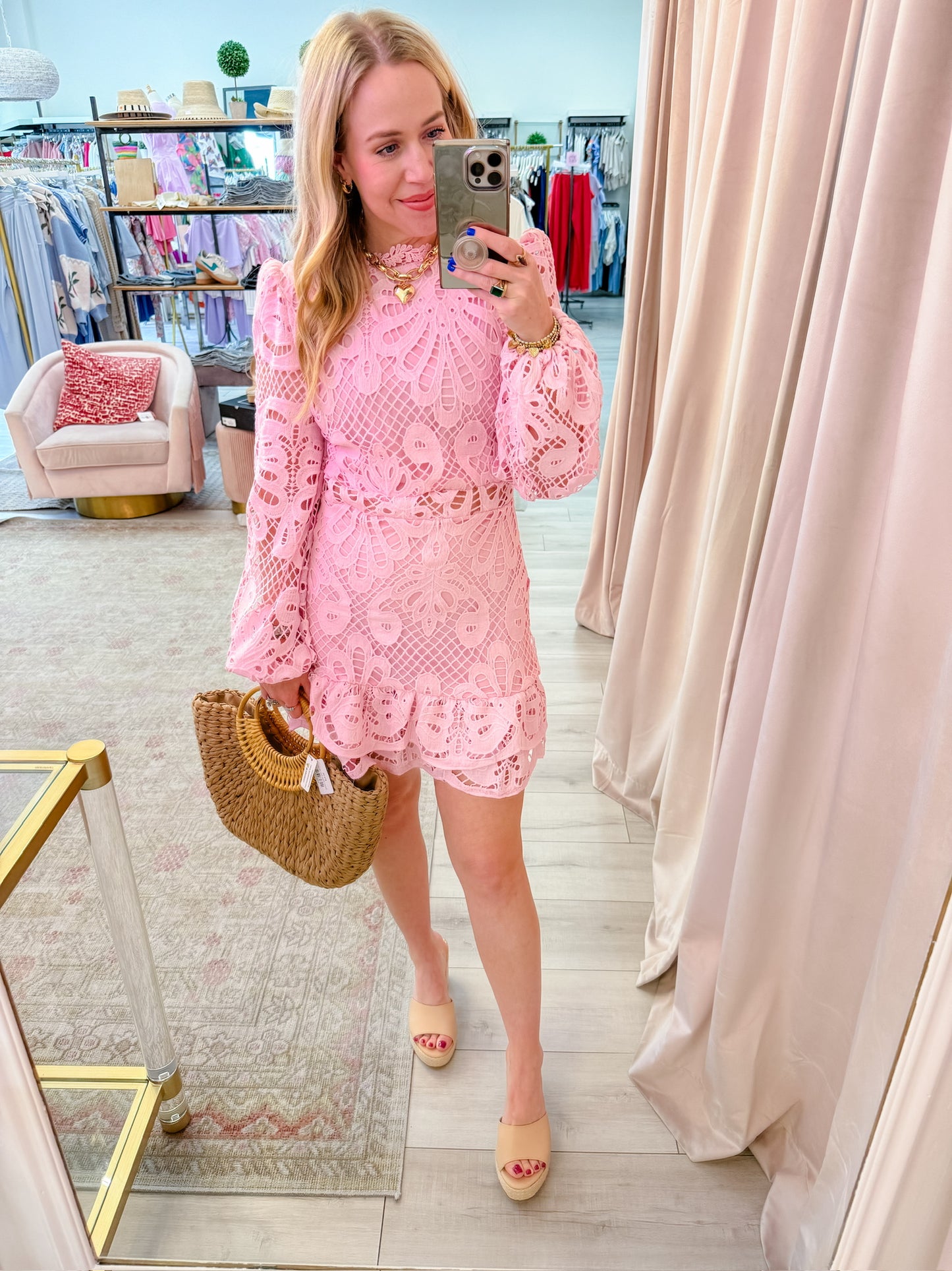 Summer Romance Lace Mini Dress