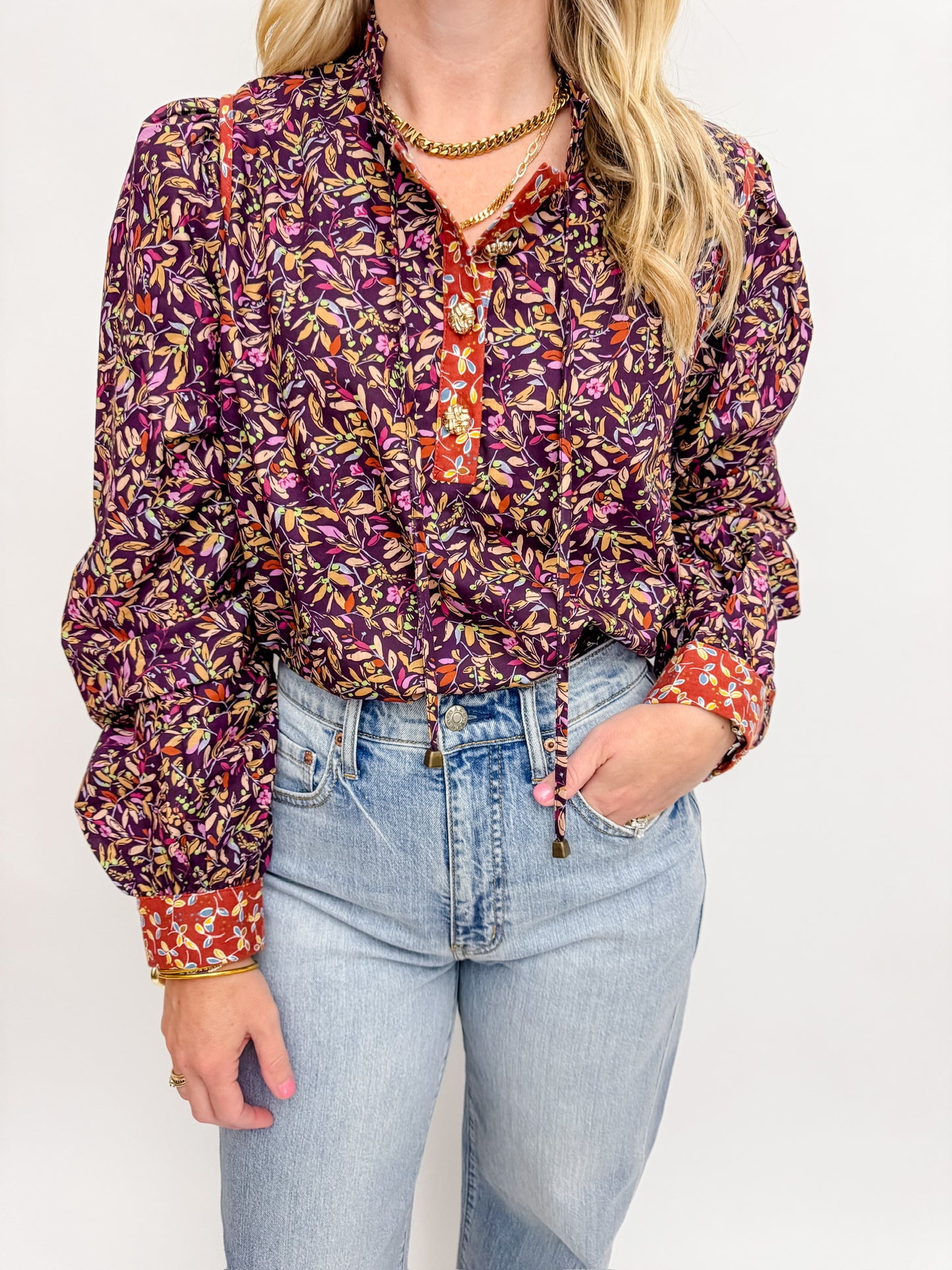 Branch Out Long Sleeve Blouse
