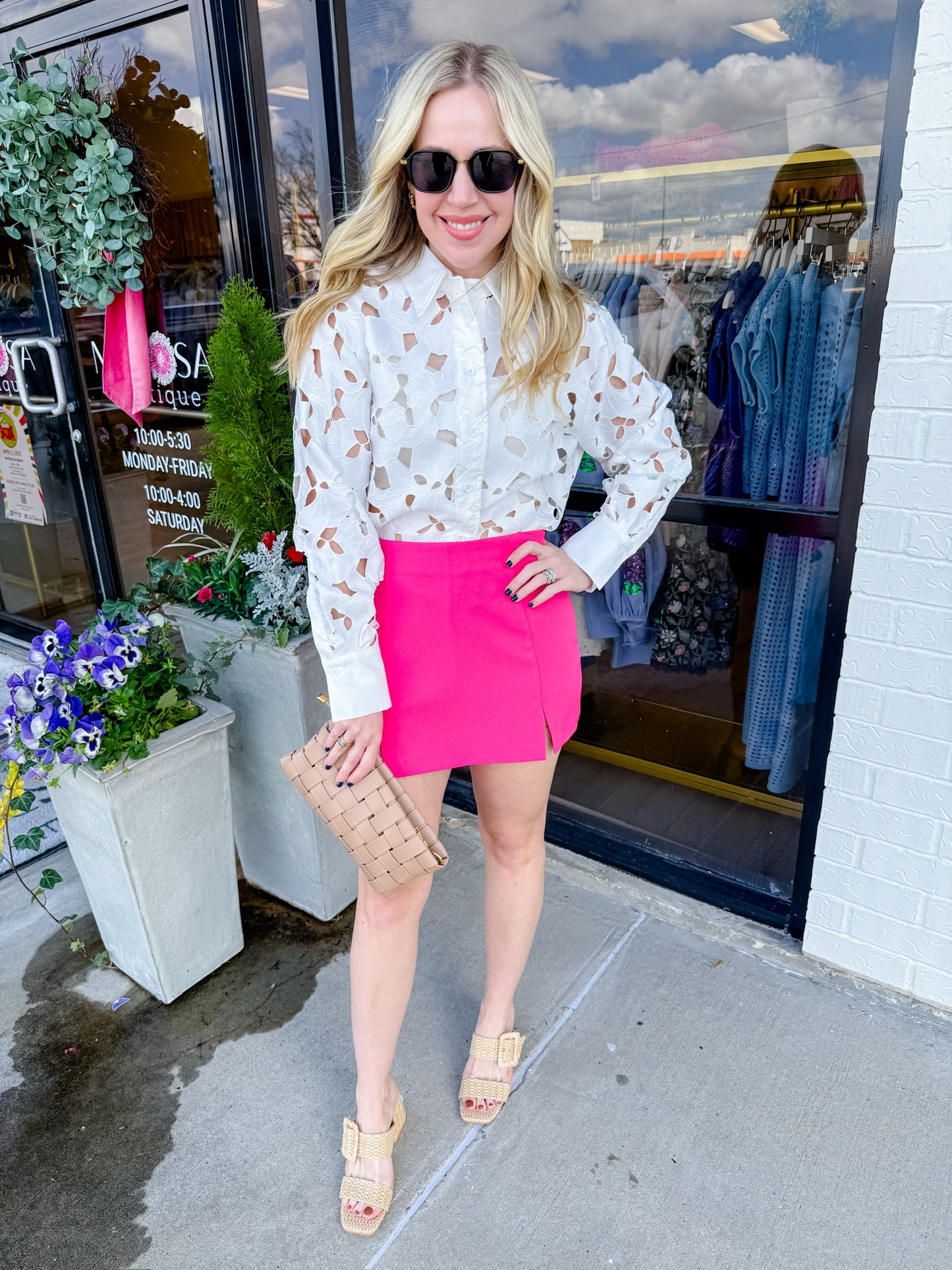Double Slit Mini Skort