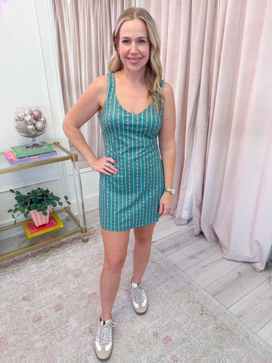 Ditzy Floral Stripe Kourt Dress