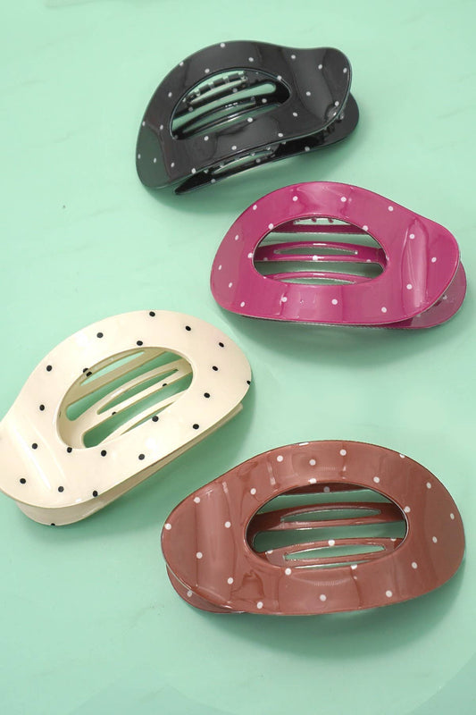 Jumbo Lay Flat Oval Hair Clip