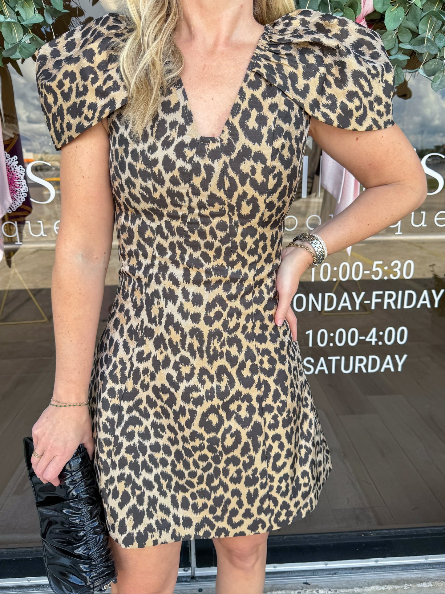 Zariah Leopard Mini Dress