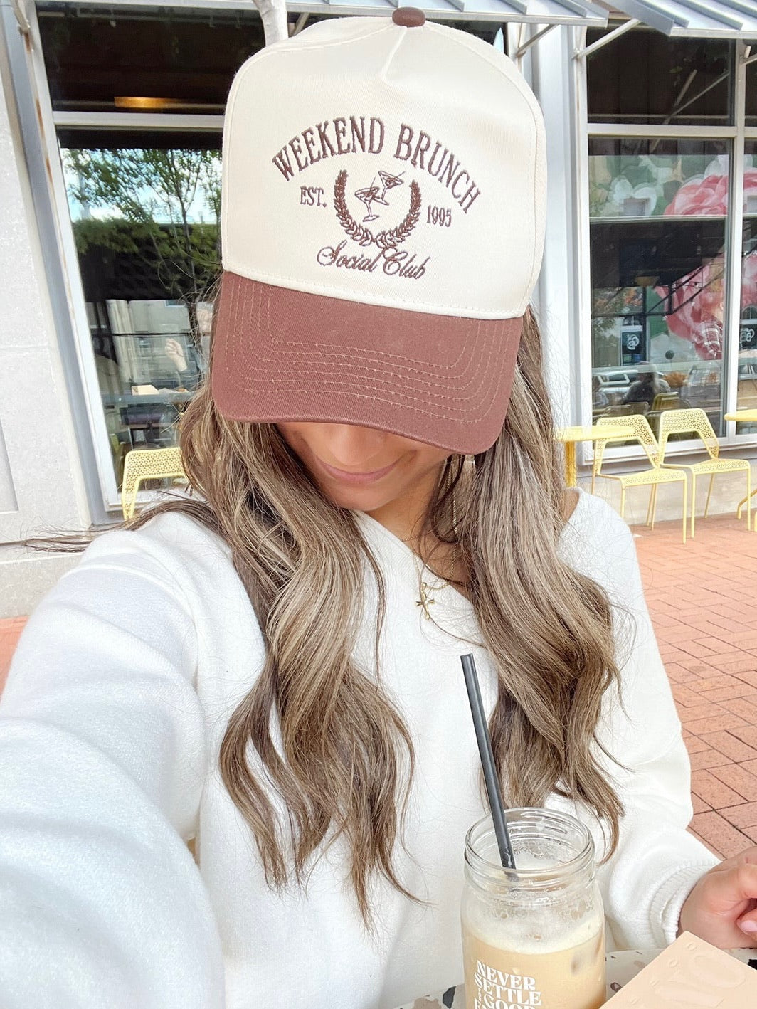 Weekend Brunch Club Vintage Trucker Hat
