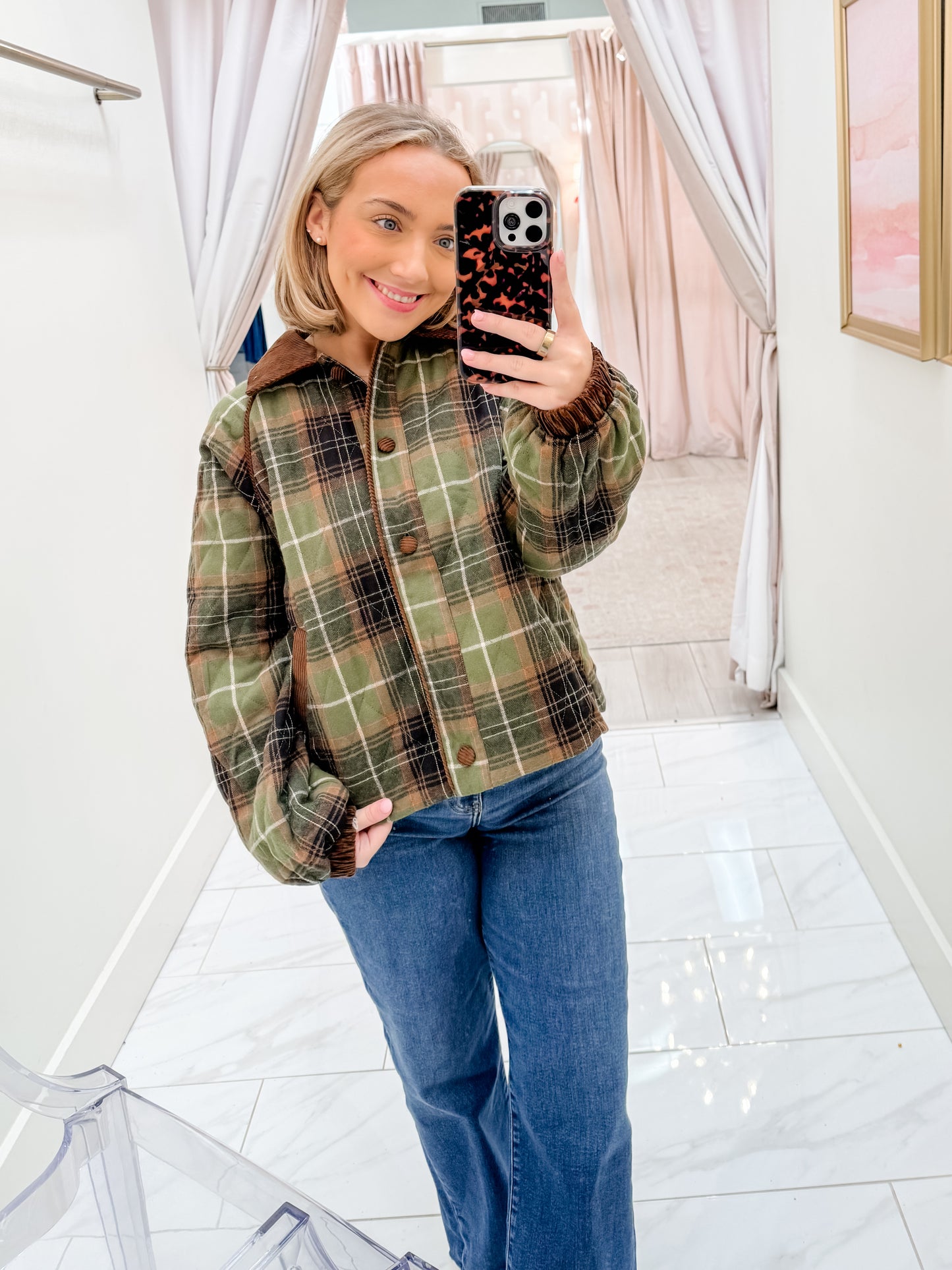 Hawthorne Quilted Plaid Jacket