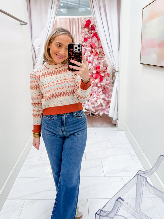 Snowblush Crop Sweater