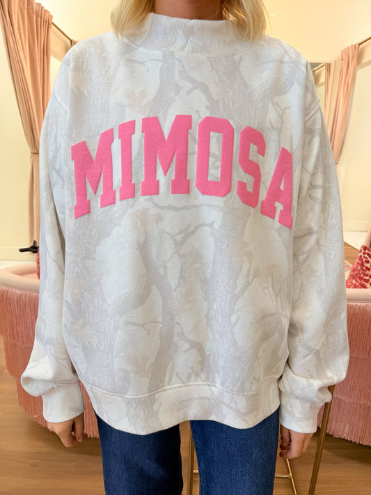 Mimosa Camo Mock Neck