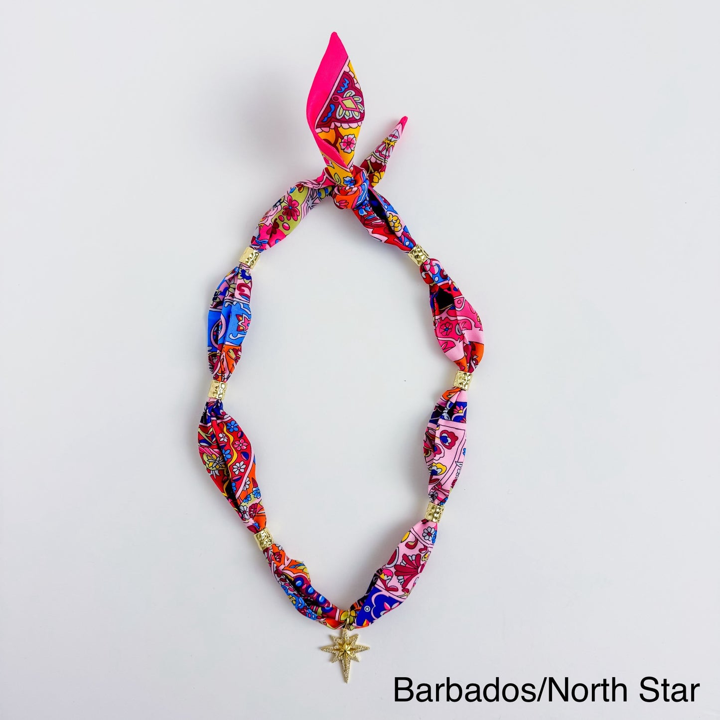 Gold Spacer Scarf Necklace
