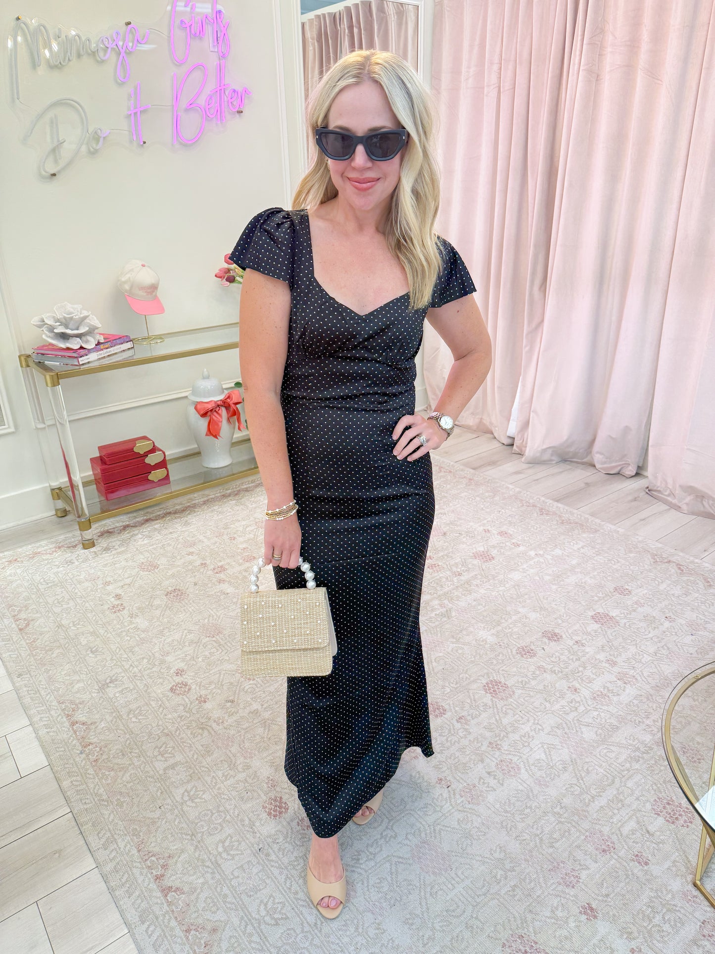 Dottie Open Back Maxi Dress