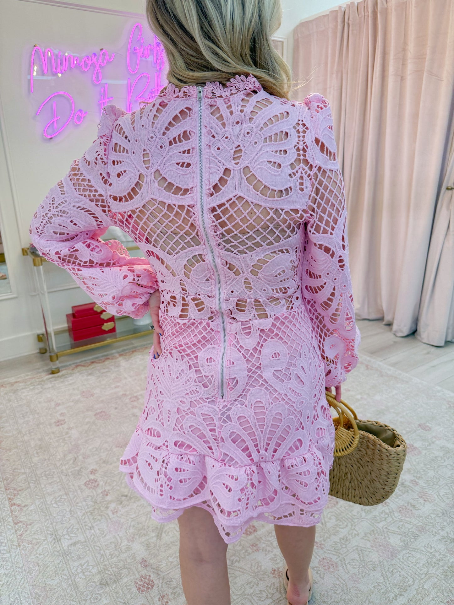 Summer Romance Lace Mini Dress