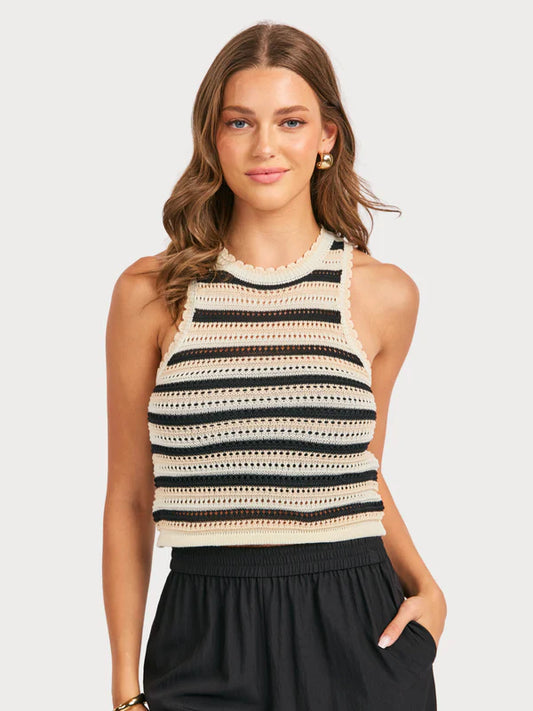 Tisha Striped Sweater Tank