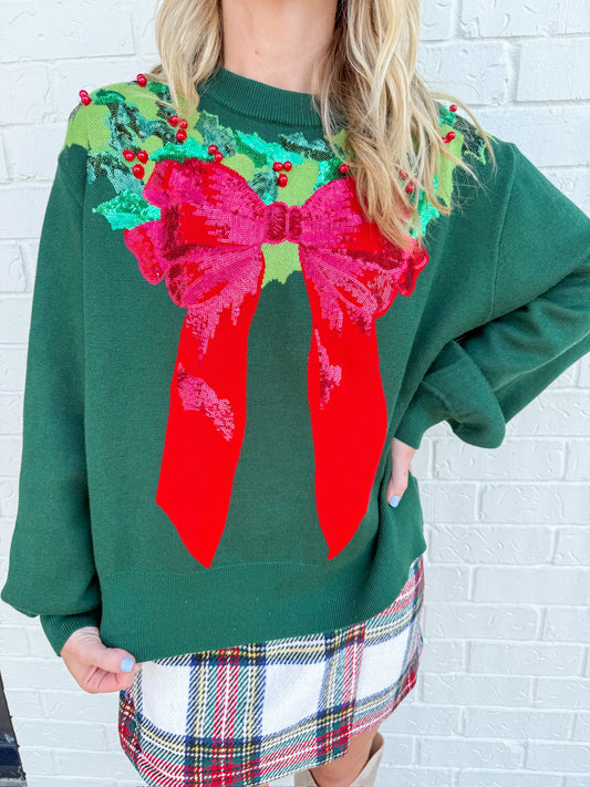 Wreath Around Neck Sweater
