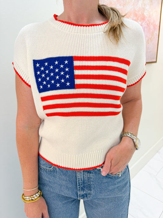 ZS Sleeveless Patriot Sweater