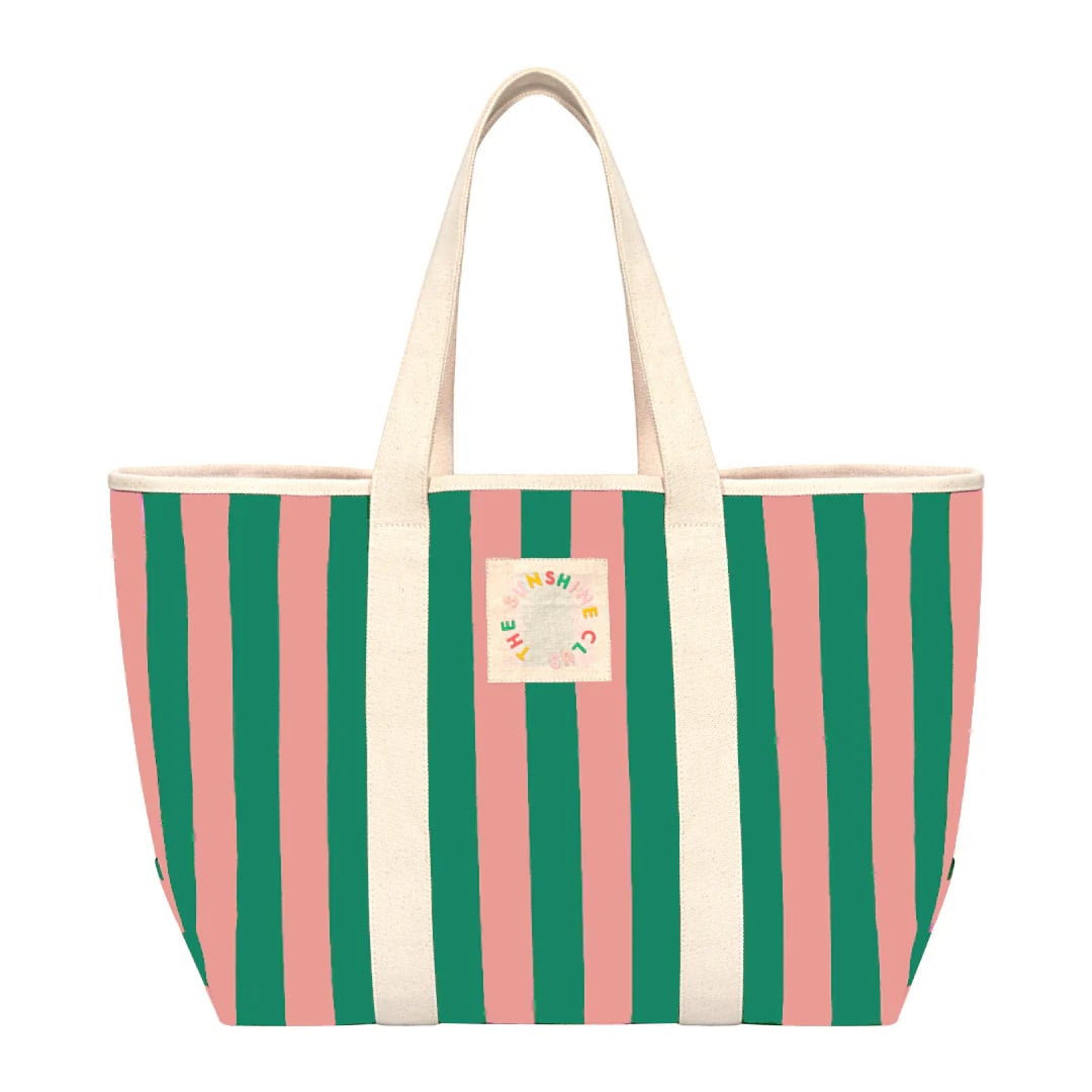 ST Watermelon Stripe Canvas Tote
