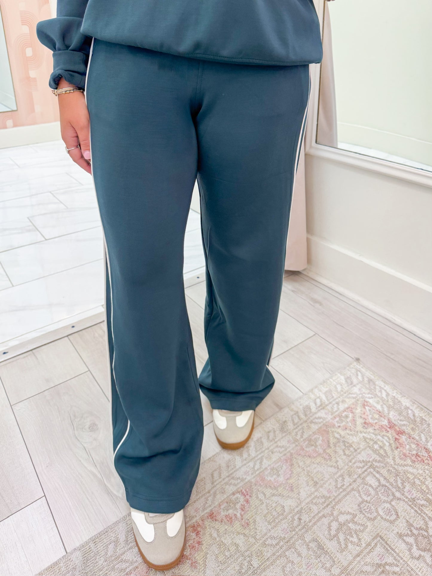 Scuba Luxe Side Stripe Track Pant