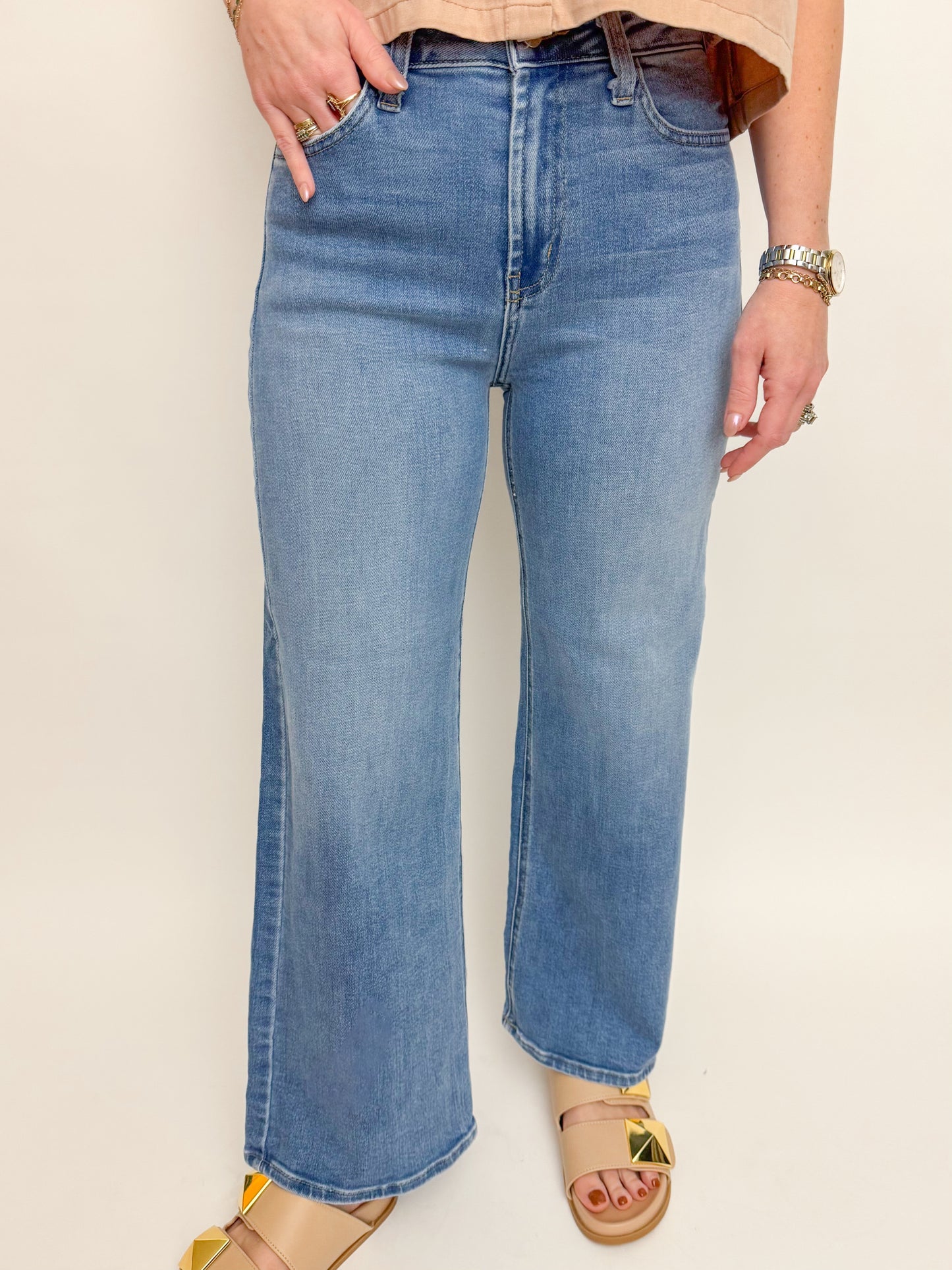 JBD High Rise Wide Leg Jean