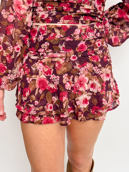 Mulberry Meadow Mini Skort