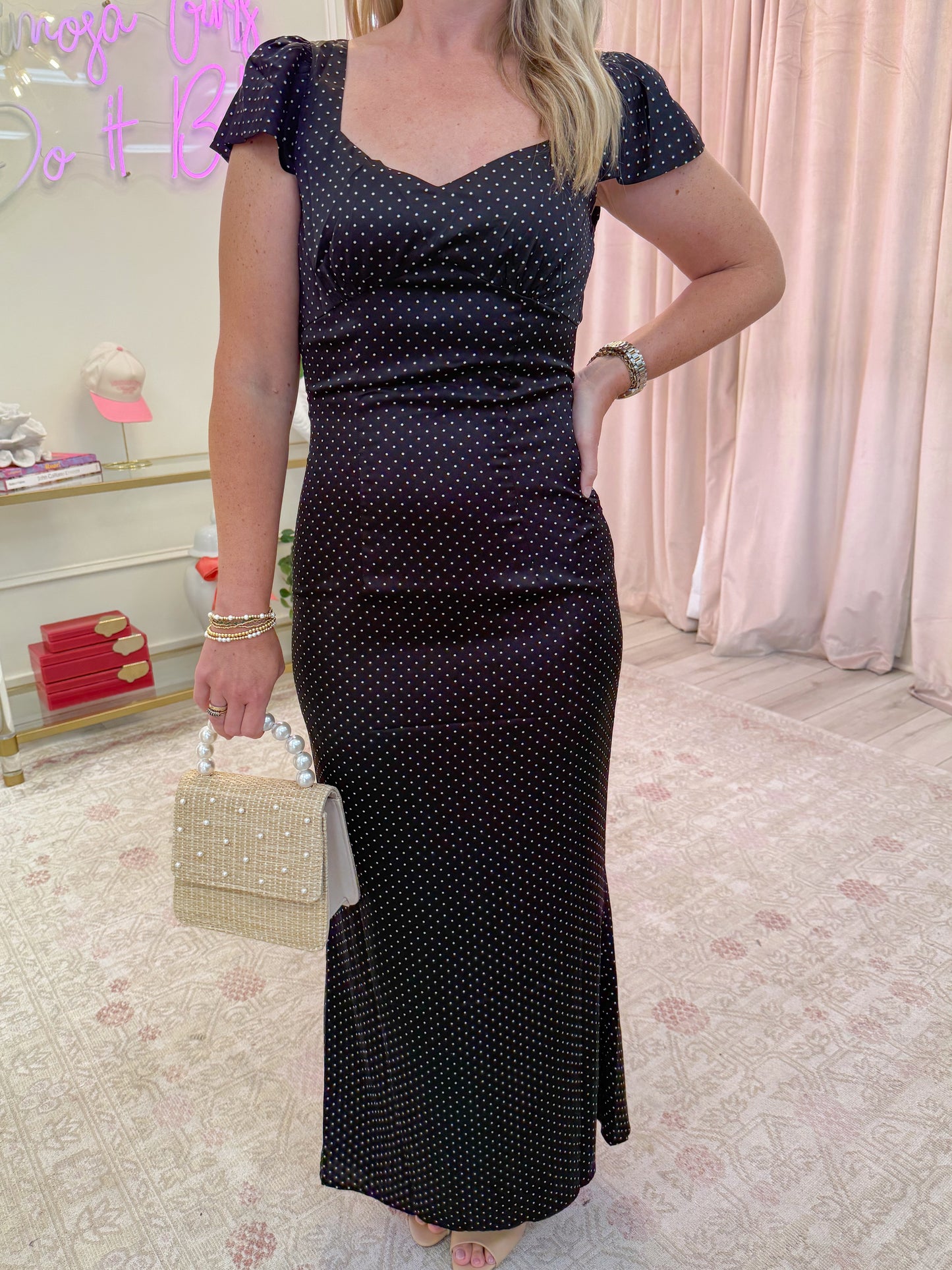 Dottie Open Back Maxi Dress