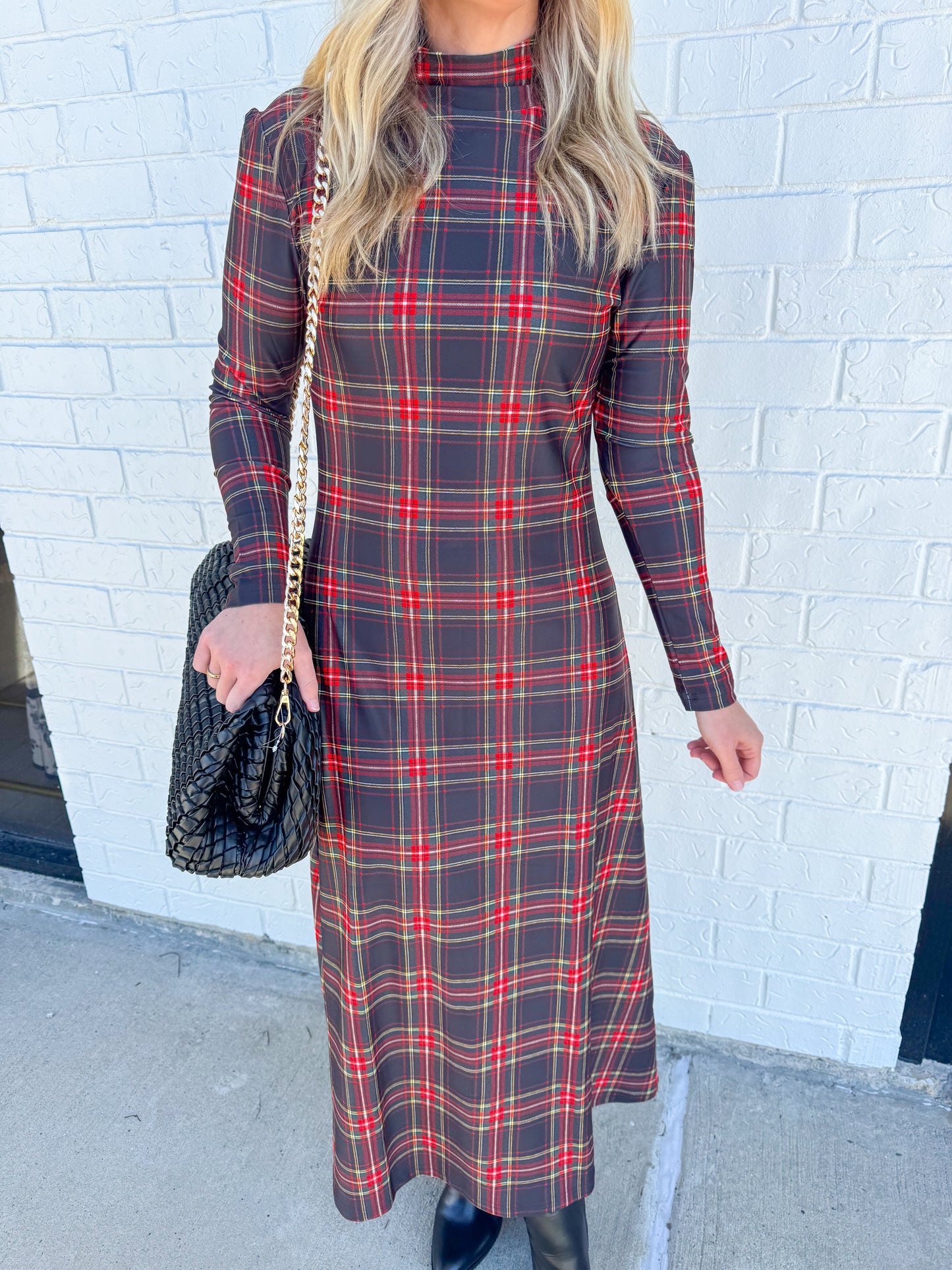 The Daisy Dress Yuletide Plaid