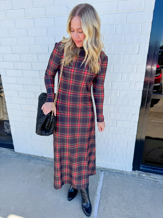The Daisy Dress Yuletide Plaid