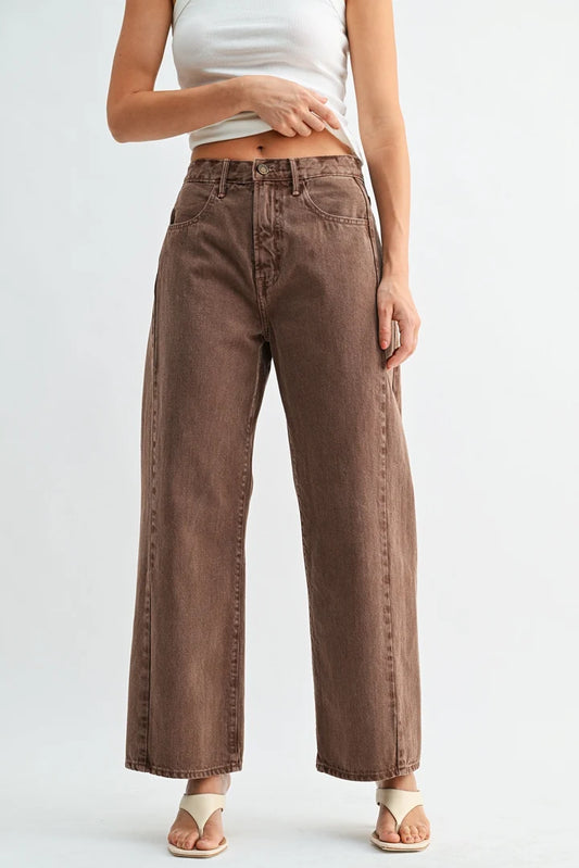 The Barrel Jean Twist Vintage Brown