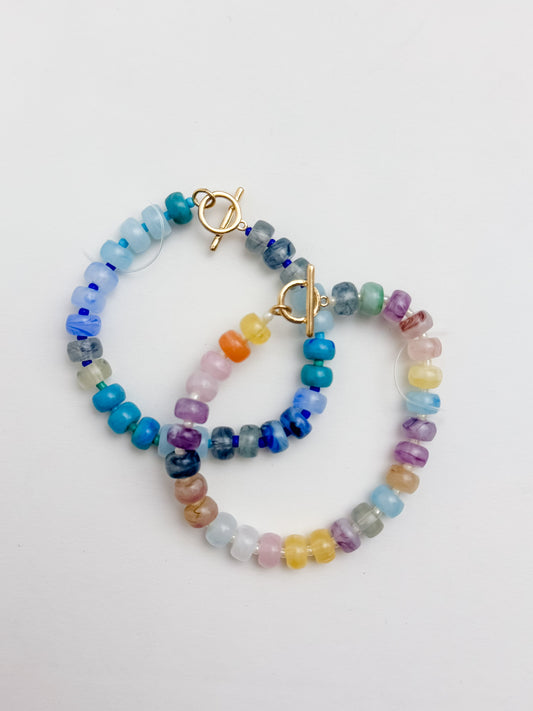 Stretch Toggle Gem Bracelet
