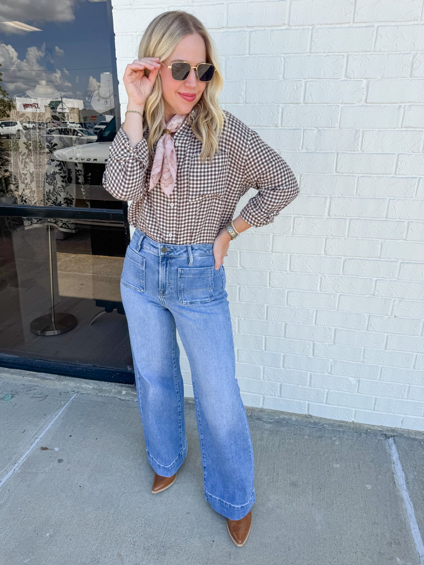 ZS River Plaid Button Up