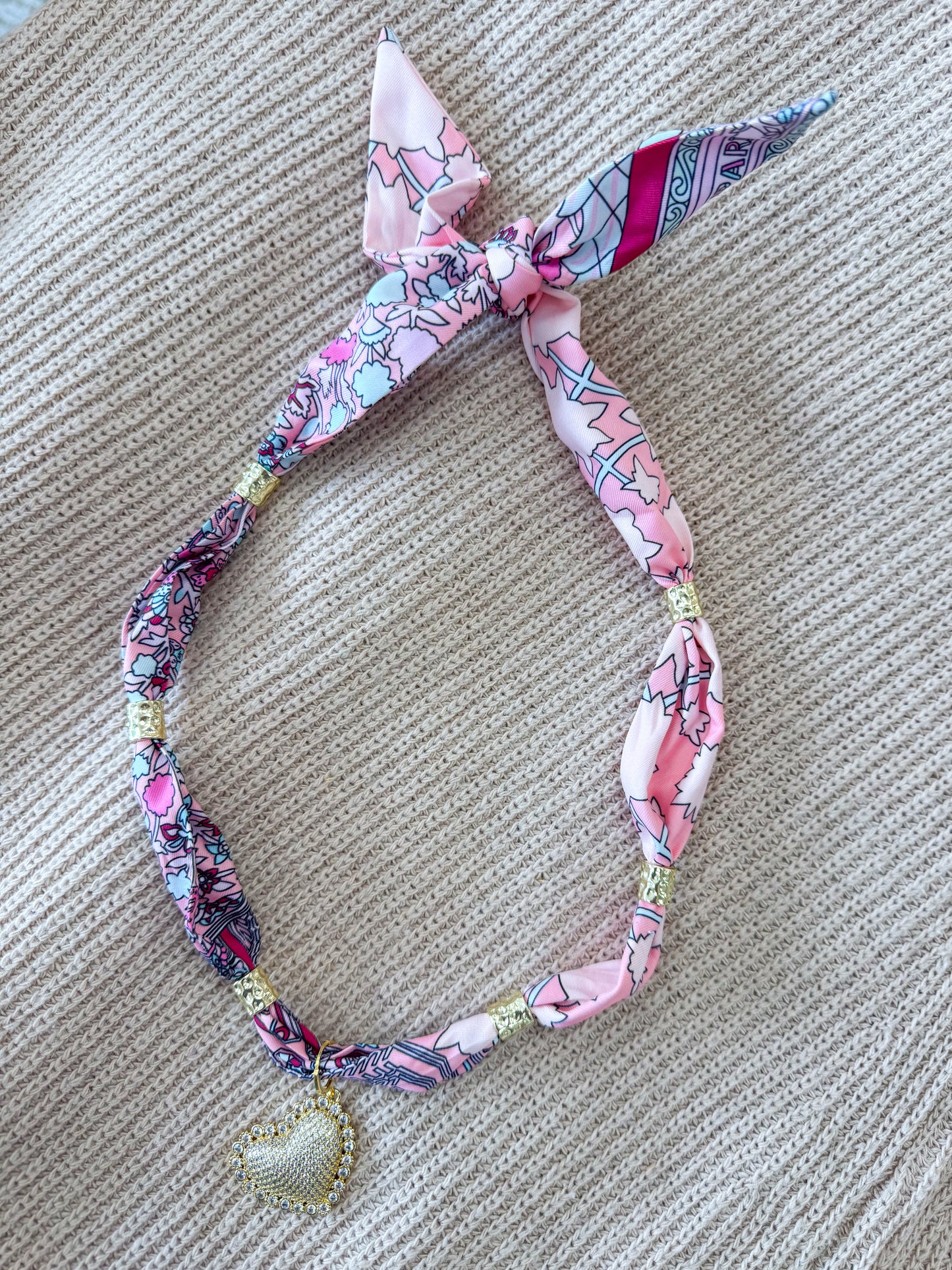 Destiny Gold Spacer Scarf Necklace