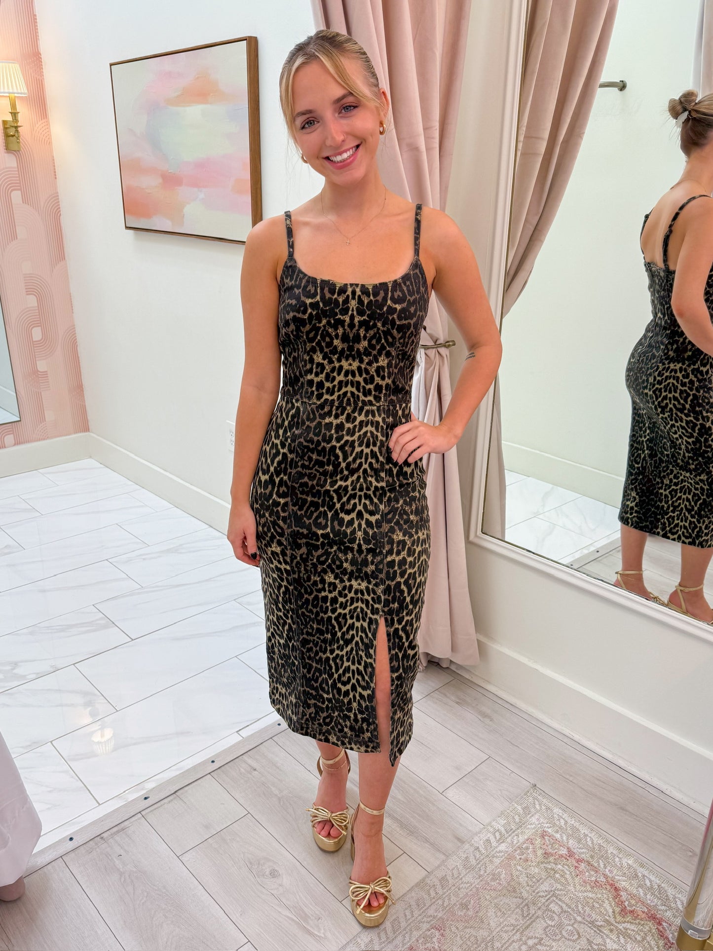 Giselle Midi Dress Hot Spots