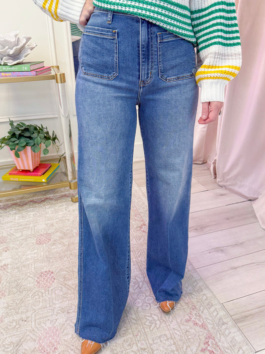 Far Out High Rise Wide Leg Vintage City