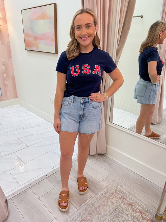 Ava High Rise A-line Short