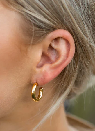 FB Cleo Chunky Gold Hoops