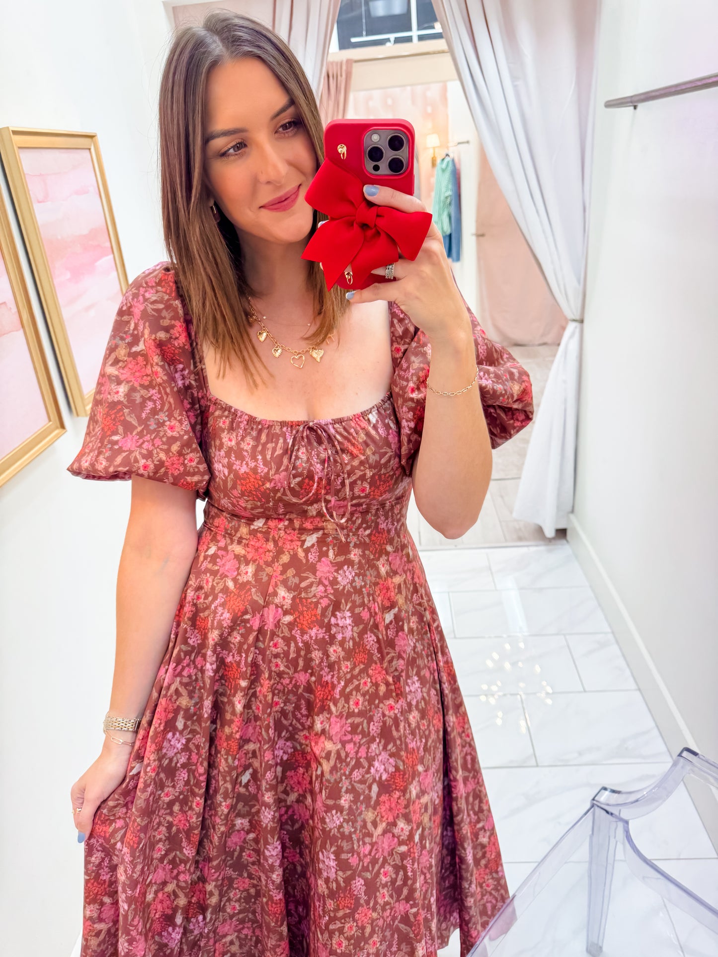 Julie Floral Midi Dress