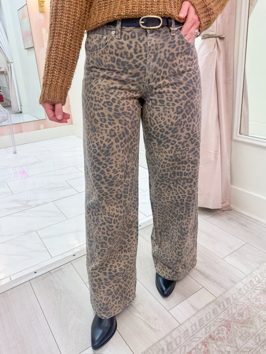 ZS Marli Denim Leopard Pant