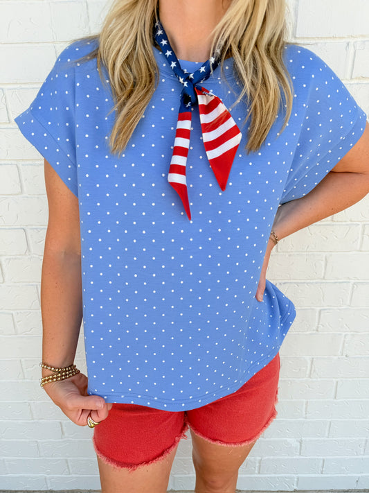 Scuba Polka Dot Relaxed Top