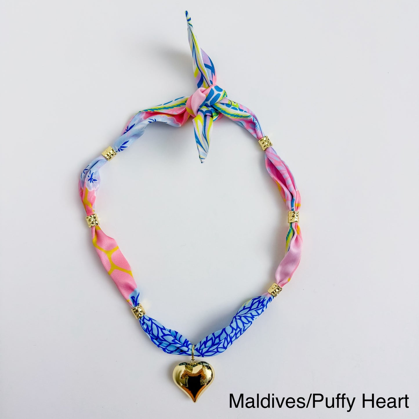 Gold Spacer Scarf Necklace