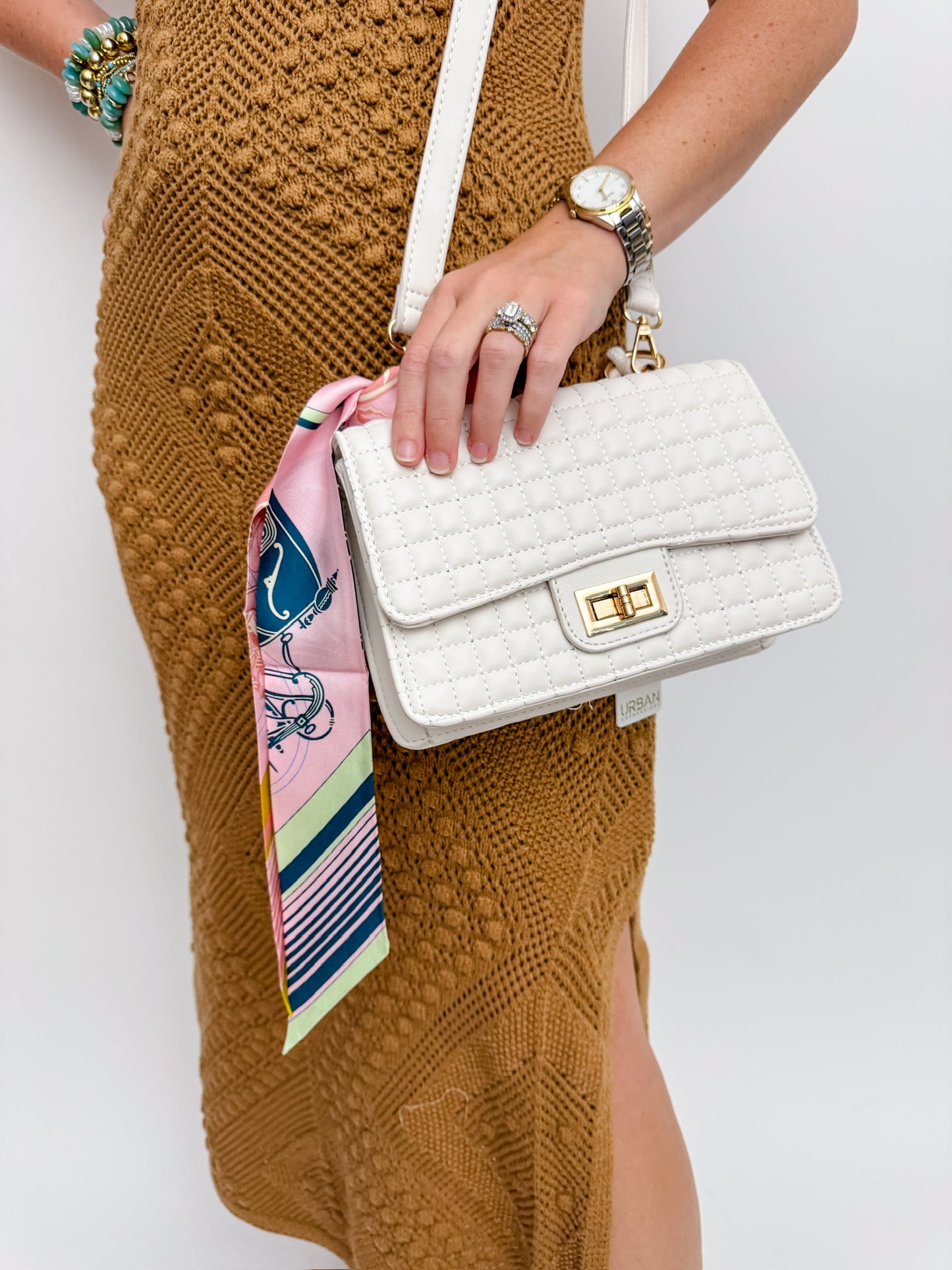 Wandering Intricate Knit Midi Dress