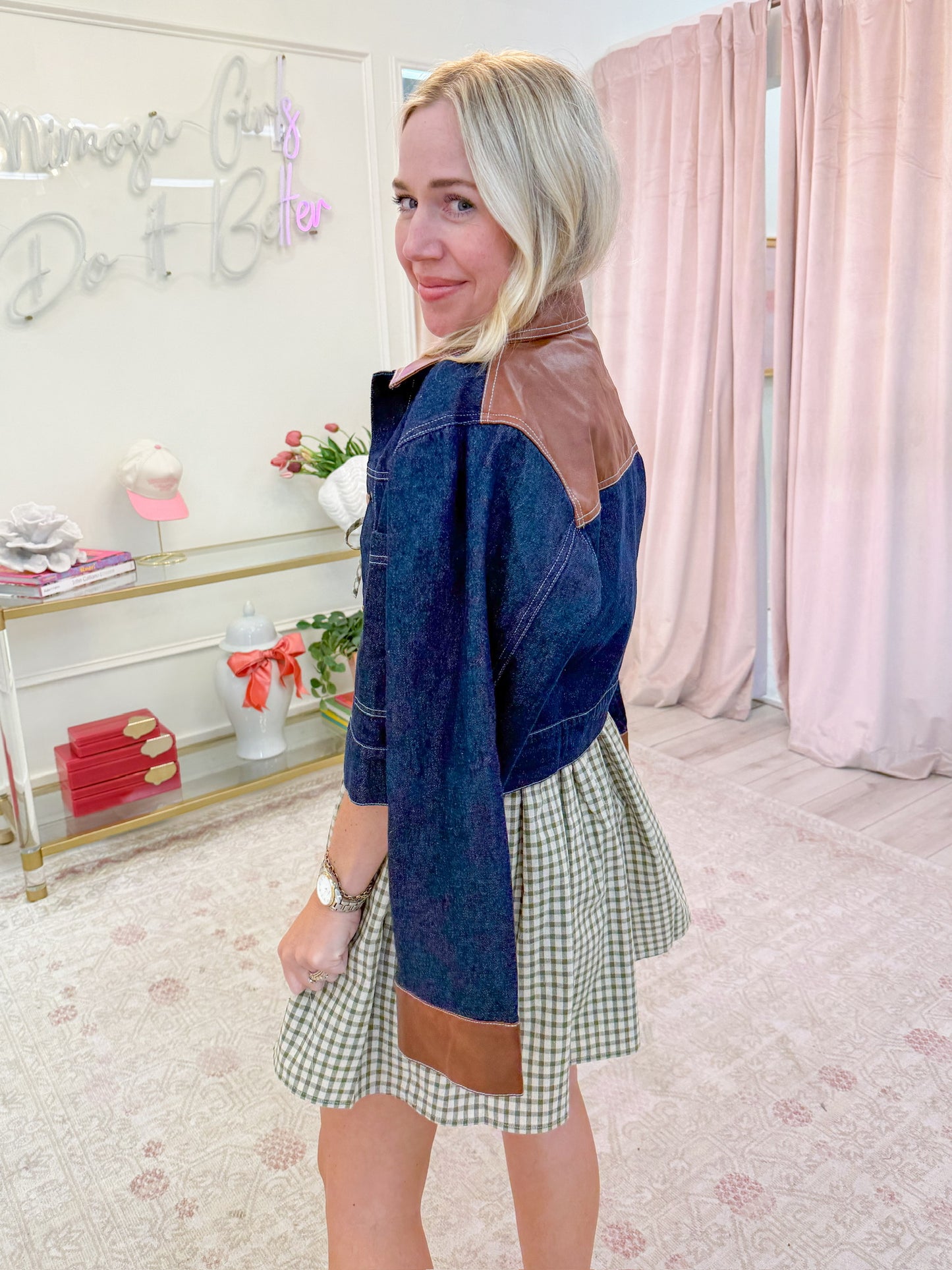 Bobbi Contrast Denim Jacket