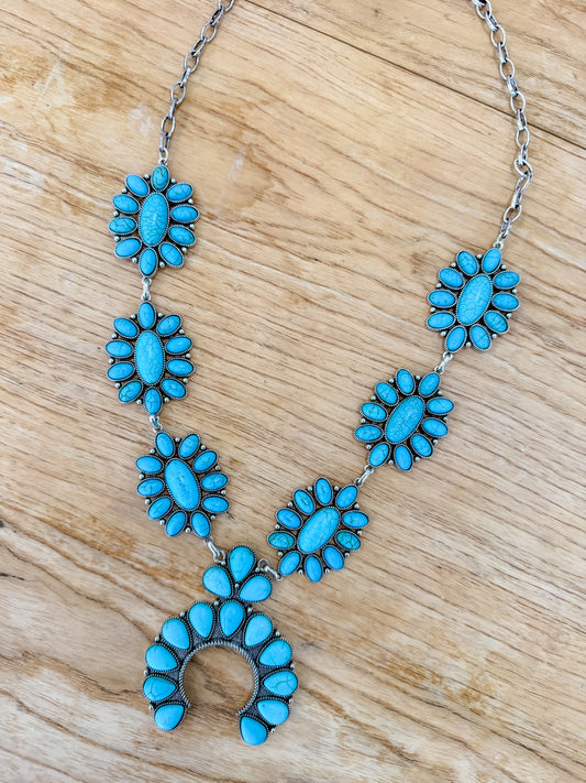 Navajo Turquoise Statement Necklace