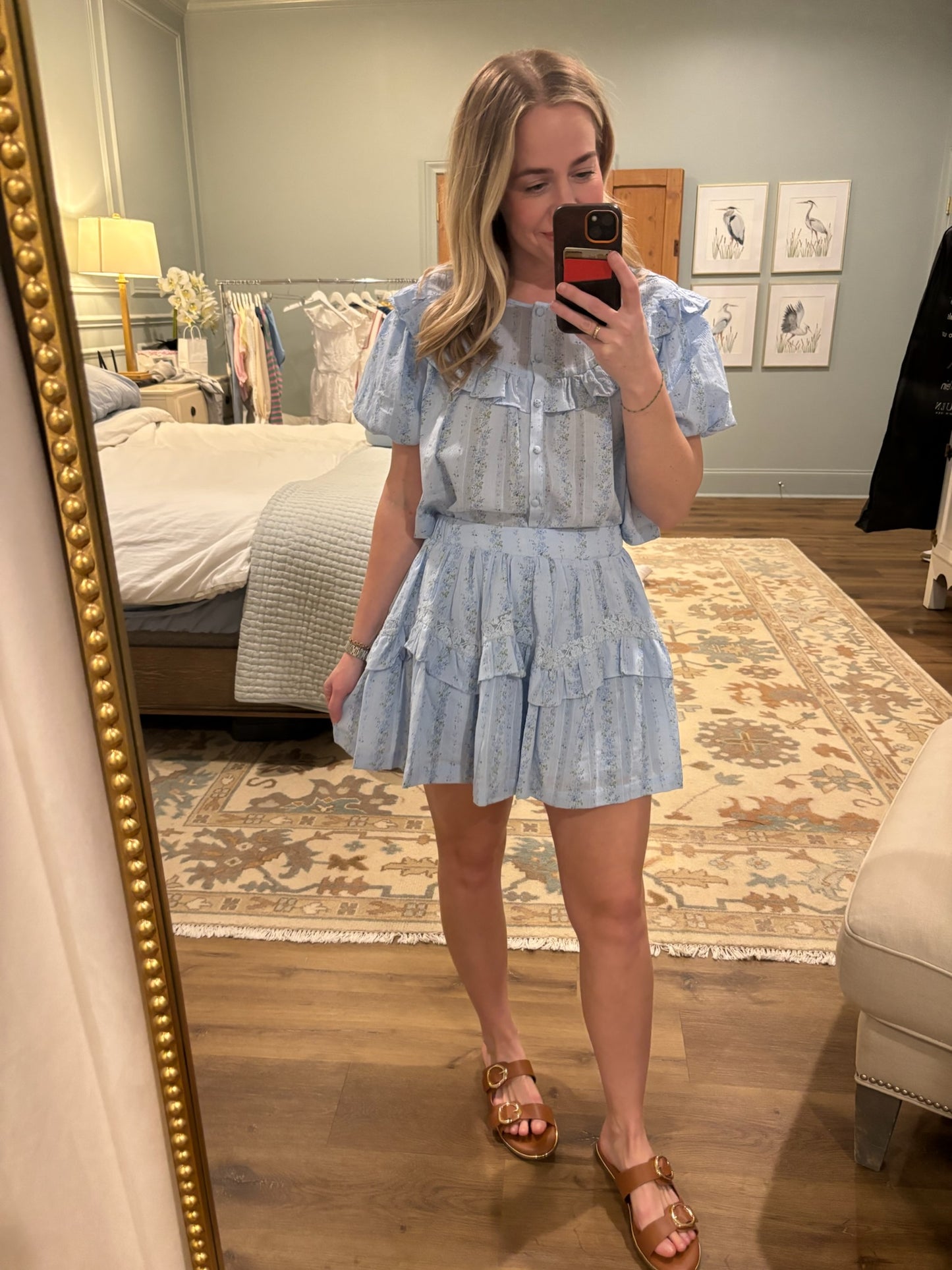 Rosabelle Ruffle Top & Skirt Set