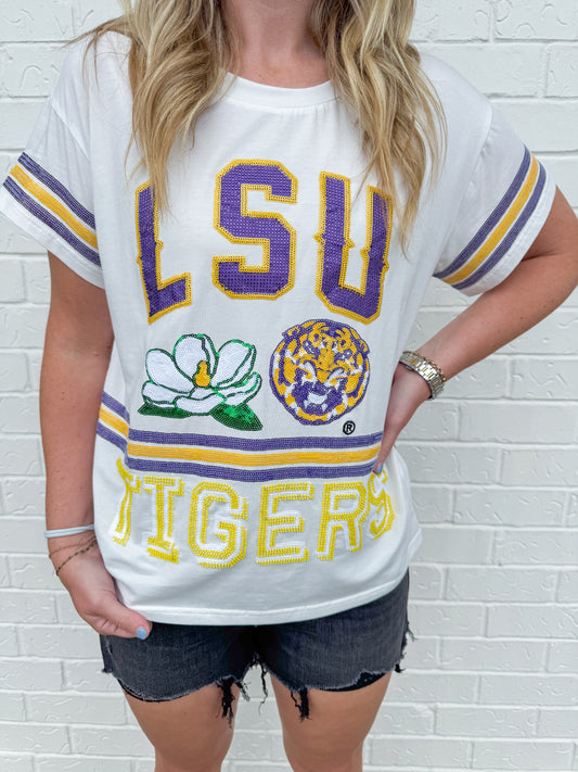 LSU Flower Mascot Tee