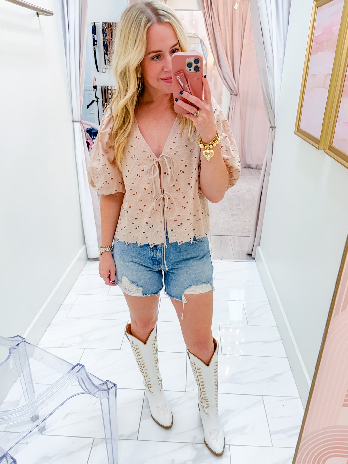 Florinda Eyelet Blouse